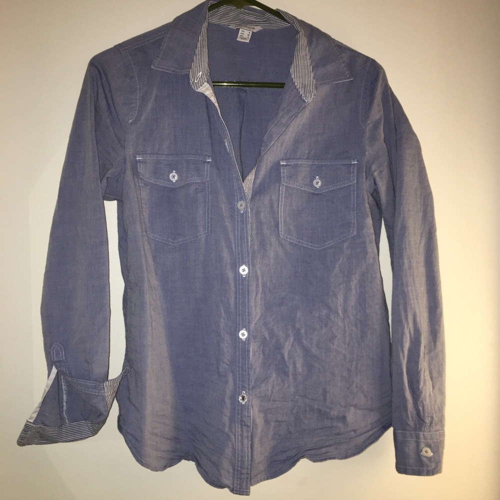 Nautica Blue Button Top!